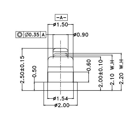 Φ1.5*H2.5mm Pogo pin FP152522-1