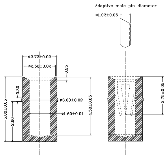 1.02mm Receptacle pin RP271650-1
