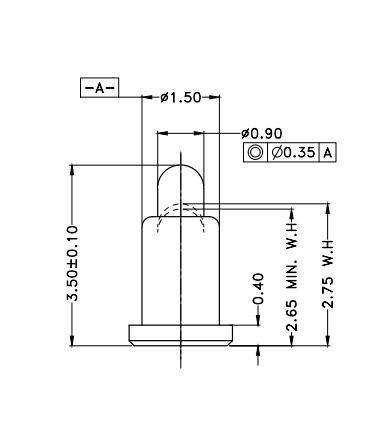 Φ1.5*H3.5mm Pogo pin G061001-1