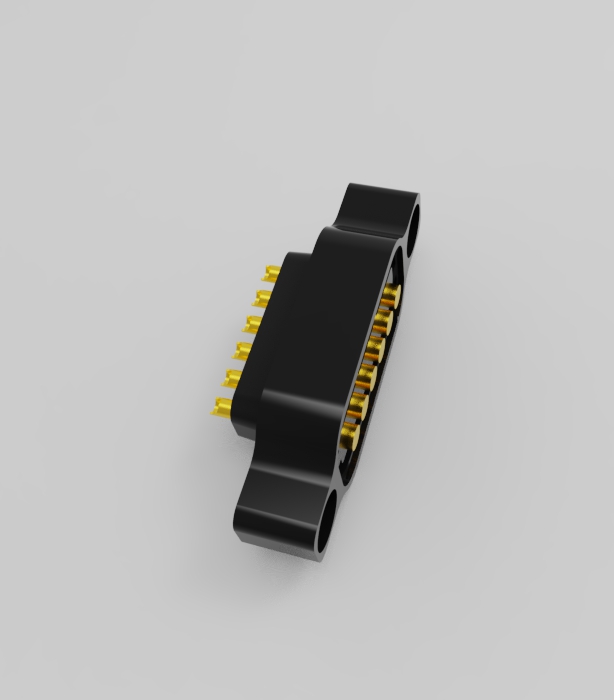 6P 2.54mm pitch solder cup solid pin connector Height=11.6mm