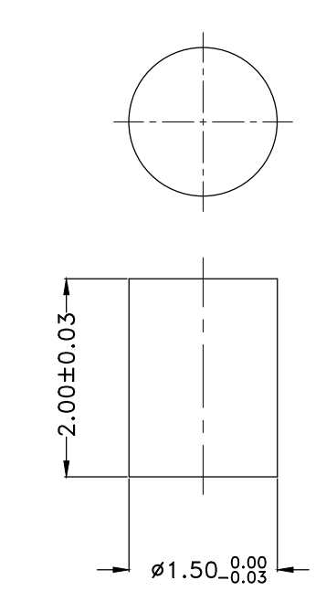 Φ1.5*H2.0mm Solid pin SXP152002-1