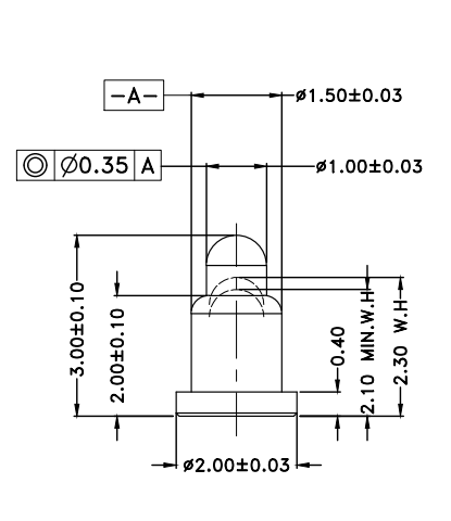 Φ1.5*H3.0mm Pogo pin FP153024-1