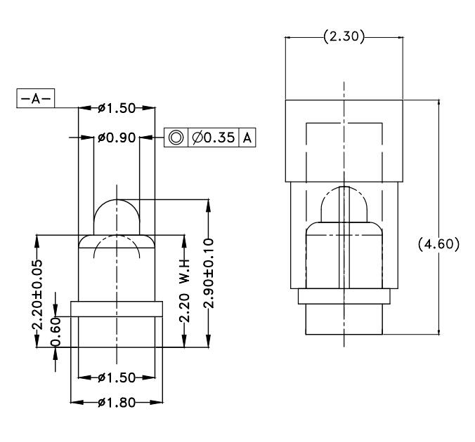 Φ1.5*H2.9mm Pogo pin FP152924-1