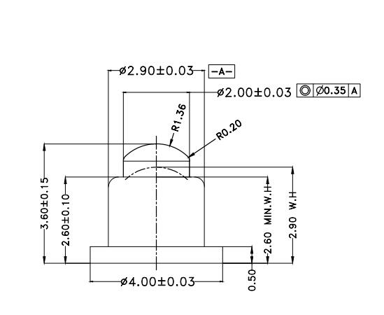 Φ2.9*H3.6mm Pogo pin FP293629-1